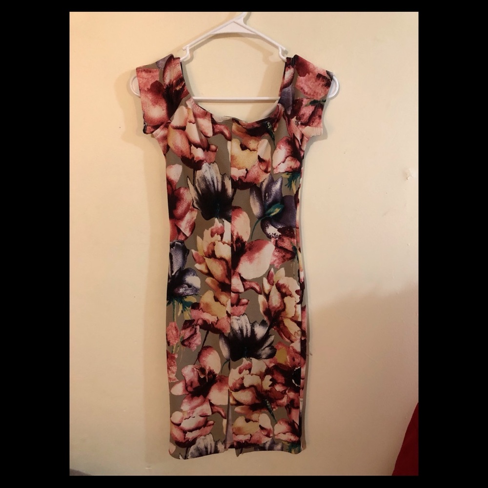 Floral tight dress